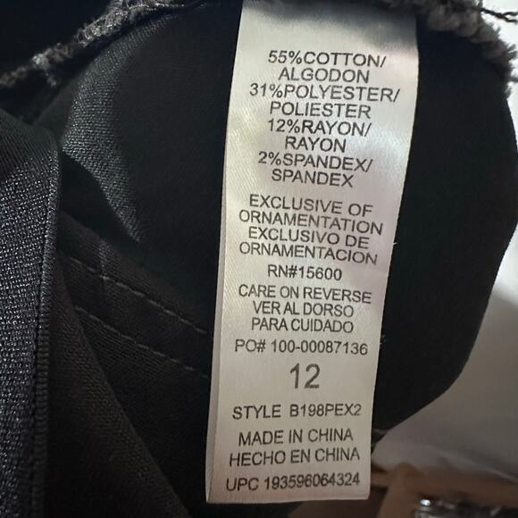 Democracy Womens Size 12 Waist Elastic Ab Solution Brown Pull On Jeans Comfort - Picture 4 of 6